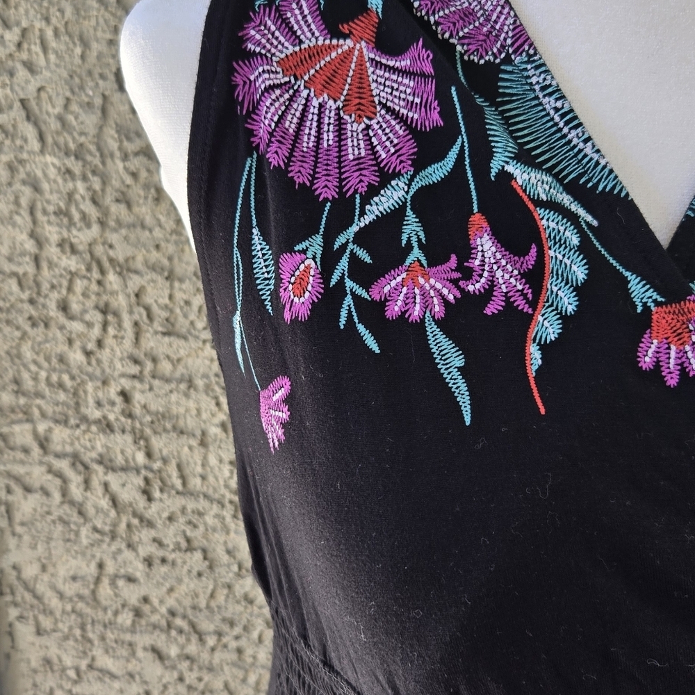 Lascana For Venus Embroidered Black Vacation Maxi Dress - Picture 3 of 10